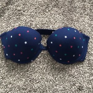 Semi push-up strapless bra